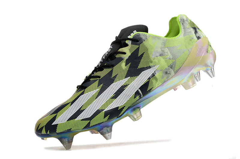 Chuteira Campo Adidas X Crazyfast+ Ponta de Aluminio Vermelha e Verde "CrazyLight"