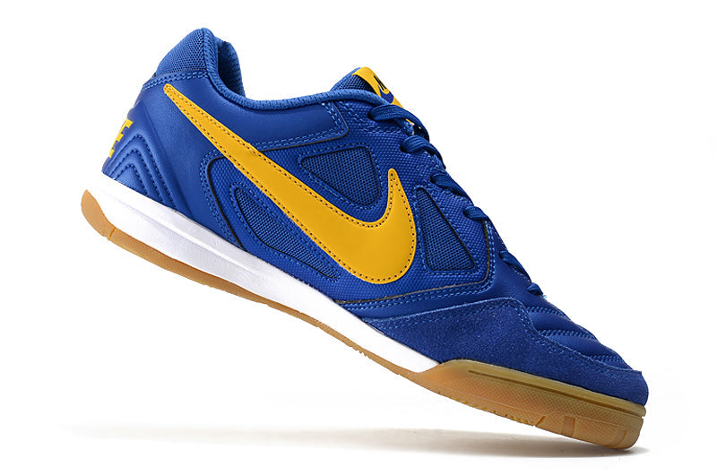 Chuteira Futsal Supreme x Nike SB Gato IC Azul e Amarela