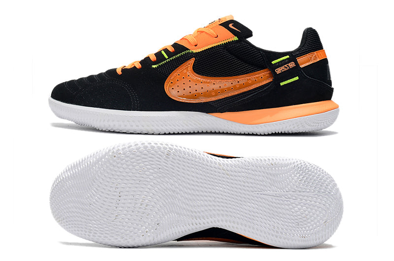 Chuteira Futsal Nike StreetGato IC Preta e Laranja