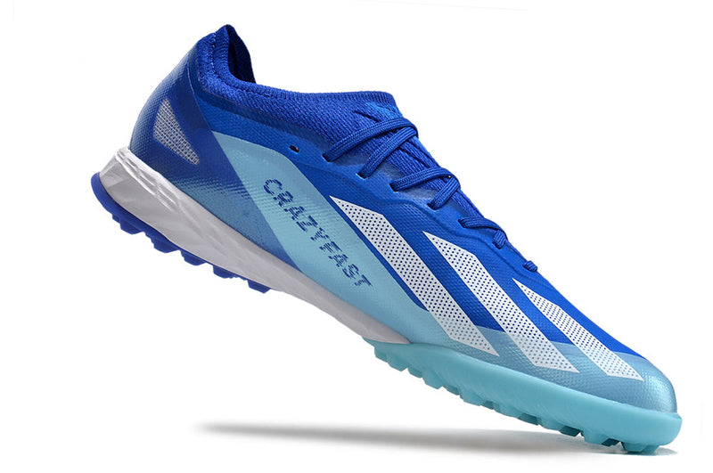 Chuteira Society Adidas X CrazyFast.1 TF Azul "Marine Rush Pack"