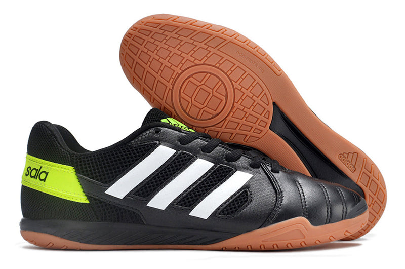 Chuteira Futsal Adidas Top Sala IC Preta e Branca