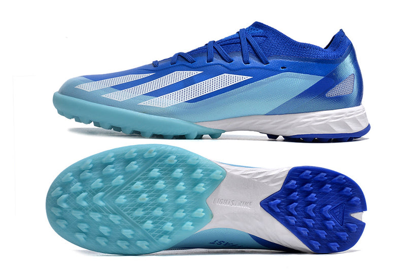 Chuteira Society Adidas X CrazyFast.1 TF Azul "Marine Rush Pack"