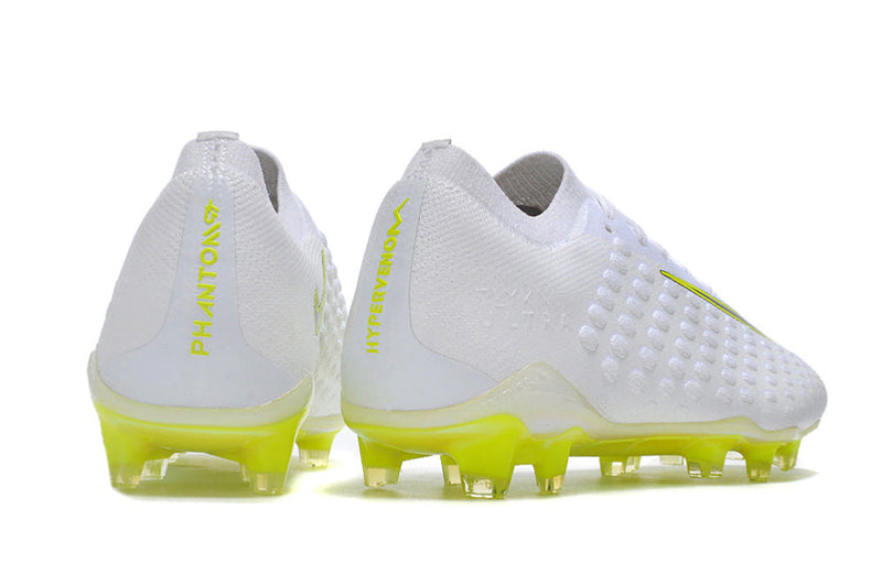 Chuteira Campo Nike Phantom Ultra Venom Elite FG Branca e Verde