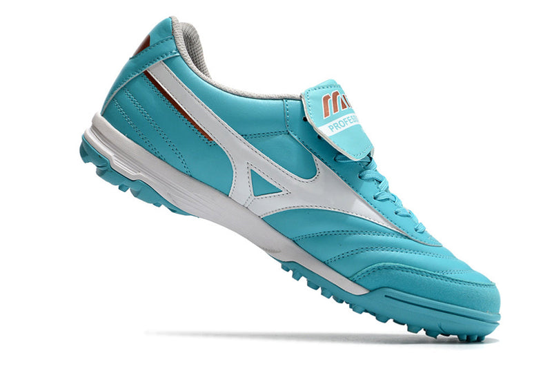 Chuteira Society Mizuno Morelia 3 TF Azul "Azure Blue Pack"