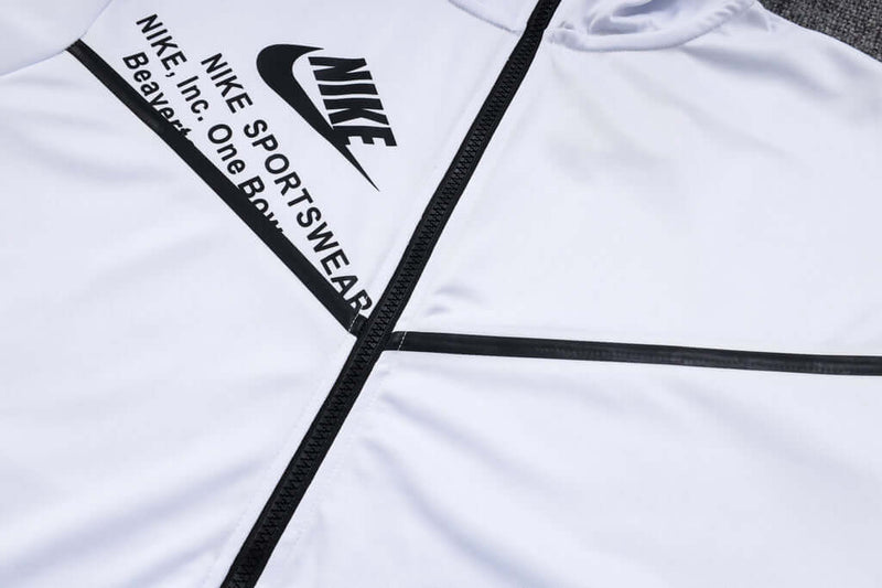 Conjunto de Moletom Nike Sportswear Tech Fleece com Touca Branco