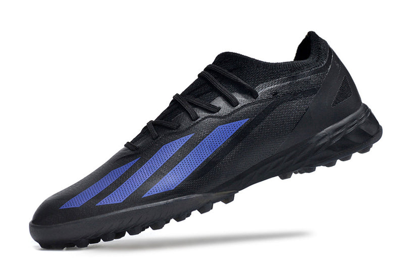 Chuteira Society Adidas X Crazyfast.1 TF Preta "Nightstrike Pack"