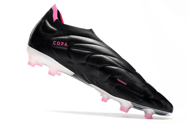 Chuteira Campo Adidas Copa Pure+ FG Preta, Rosa e Branca "Own You Football Pack"