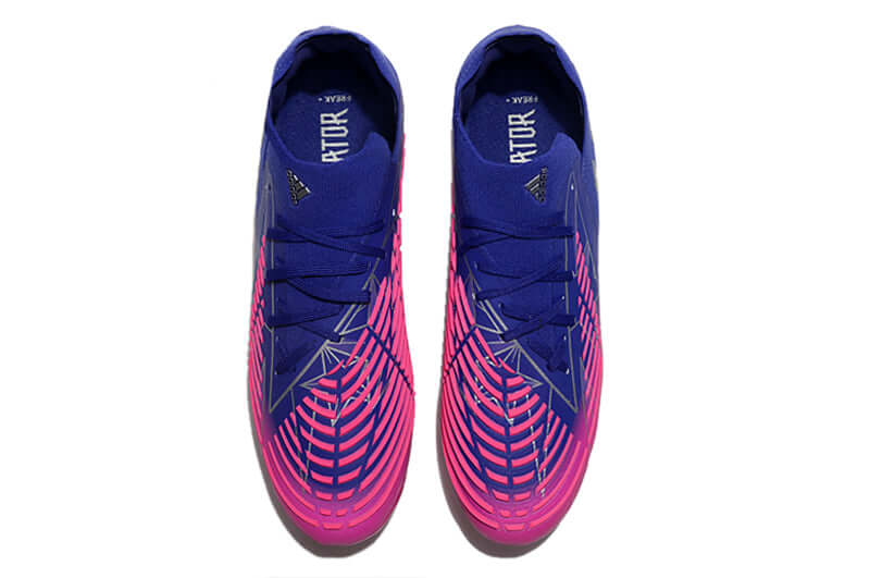 Chuteira Campo Adidas Predator Edge.1 FG Roxo e Rosa "Champions Code Pack"