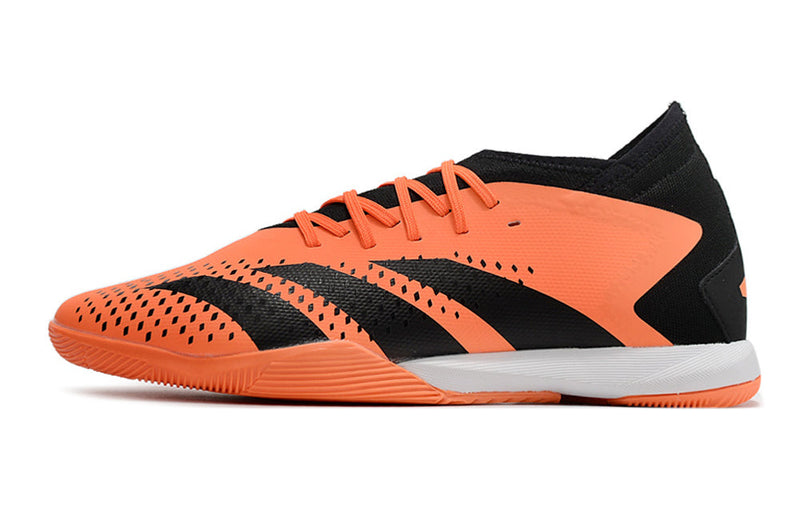 Chuteira Futsal Adidas Predator Accuracy.1 IC Laranja e Preta "Heatspawn Pack"