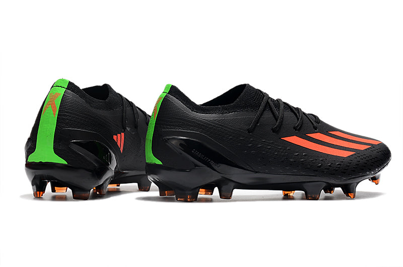 Chuteira Campo Adidas X Speeportal.1 Preto e Laranja