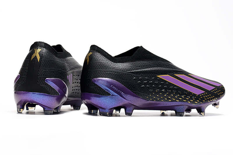 Chuteira Campo Adidas X Speedportal+ FG Preto e Roxo