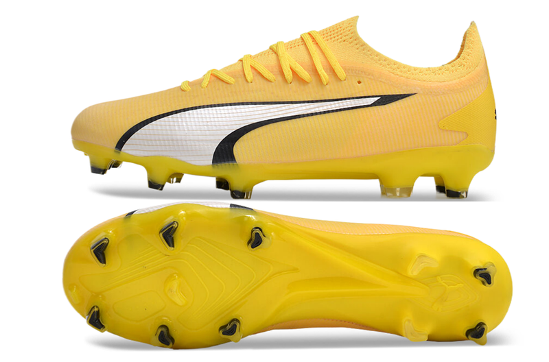 Chuteira Campo Puma Ultra Ultimate FG Amarela "Voltage Pack"