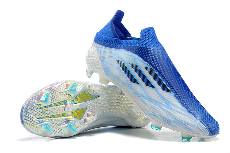 Chuteira Campo Adidas X Speedflow+ FG Azul "Diamond Edge Pack"