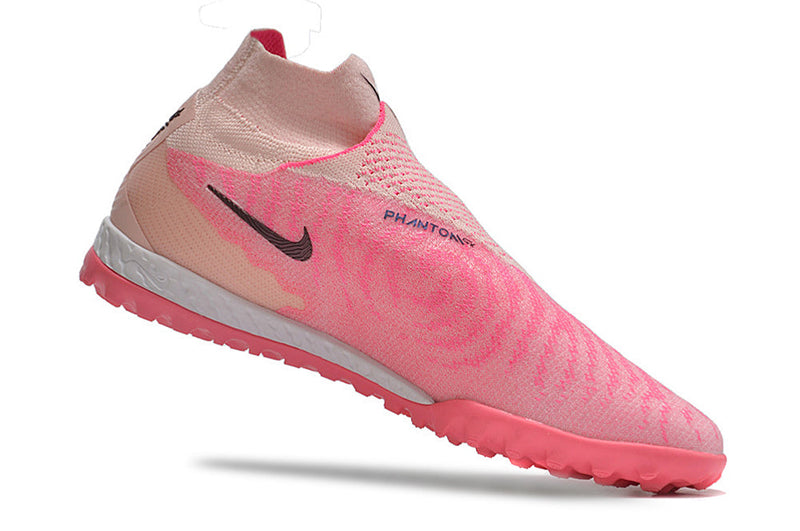 Chuteira Society Nike Phantom GX DF Elite TF Rosa