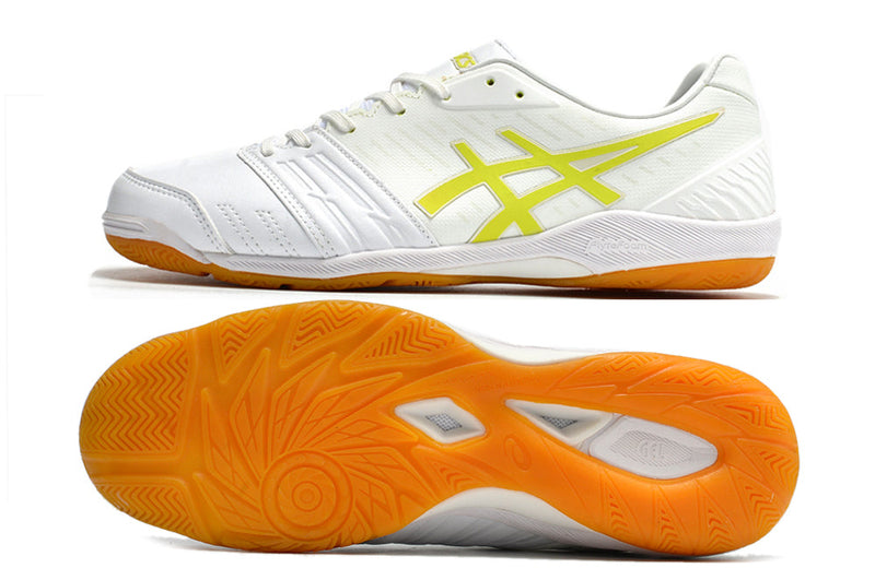 Chuteira Futsal Asics Japan Destaque II IC Branca e Verde