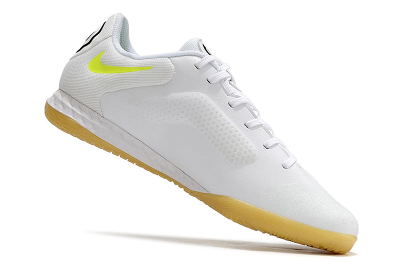 Chuteira Futsal Nike Tiempo Legend 9 Elite IC Branca e Preta