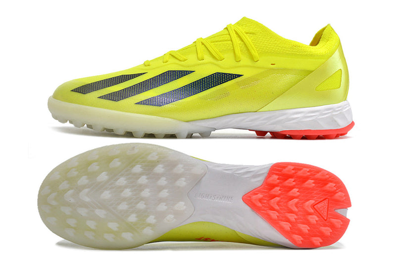 Chuteira Society Adidas X Crazyfast.1 TF Verde "Solar Energy Pack"