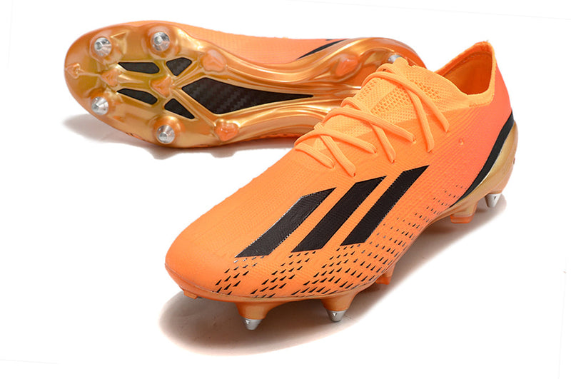 Chuteira Campo Adidas X Speedportal.1 Ponta de Aluminio Laranja "Heatspawn Pack"