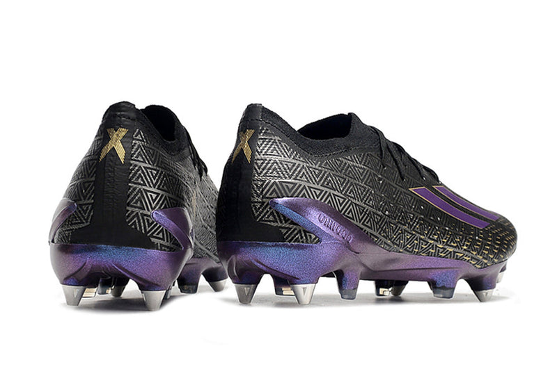 Chuteira Campo Adidas X Speedportal.1 Ponta de Aluminio Preta "Black Panther Pack"