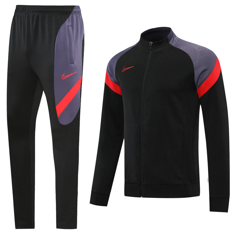 Conjunto de Frio Nike Sportswear Preto, Cinza e Vermelho