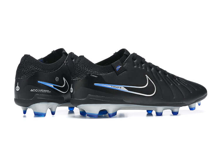 Chuteira Campo Nike Tiempo Legend 10 Elite FG "Shadow Pack" Preta e Azul