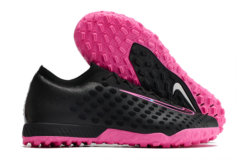 Chuteira Society Nike Phantom Ultra Venom Elite TF Preto e Rosa