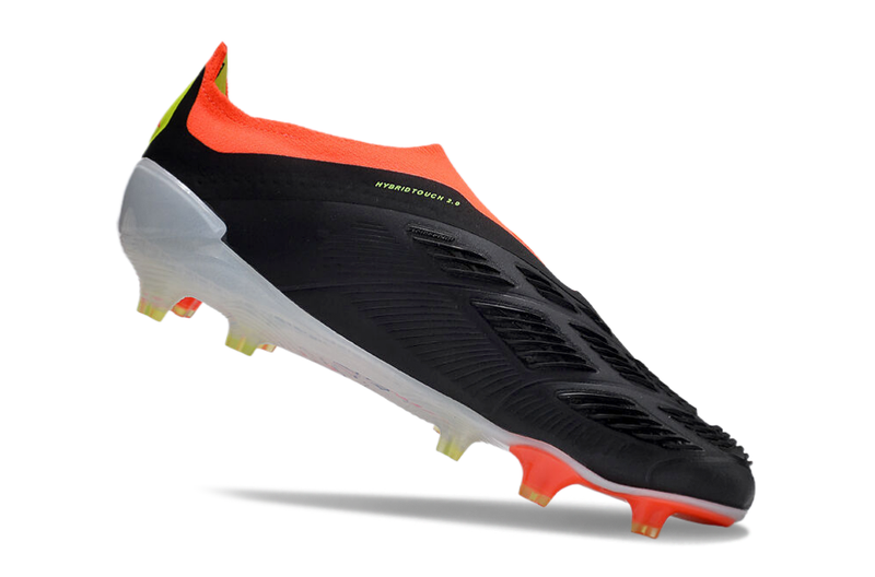 Chuteira Campo Adidas Predator LL Elite FG Preta, Laranja e Branco "Solar Energy"