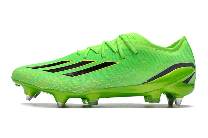 Chuteira Campo Adidas X Speedportal.1 Ponta de Aluminio Verde "Game Data Pack"