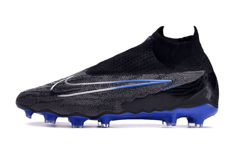 Chuteira Campo Nike Phantom GX DF Elite FG Preta e Azul "Shadow Pack"