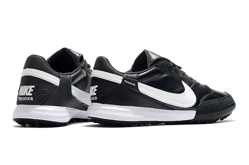 Chuteira Society Nike Premier 3 TF Preta e Branca