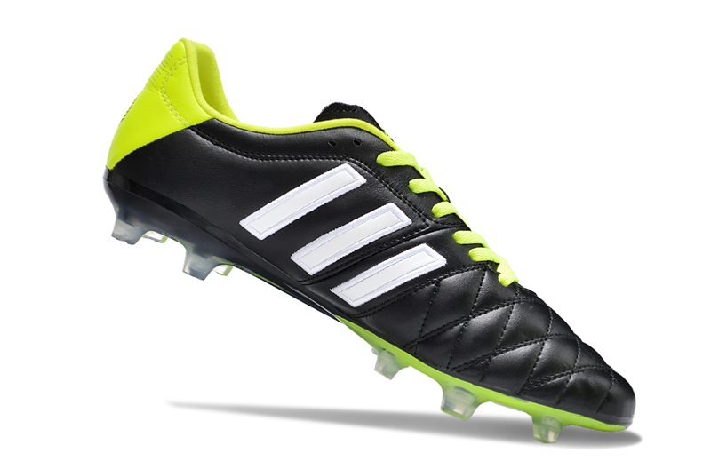 Chuteira Campo Adidas AdiPure 11 Pro FG Preta e Verde