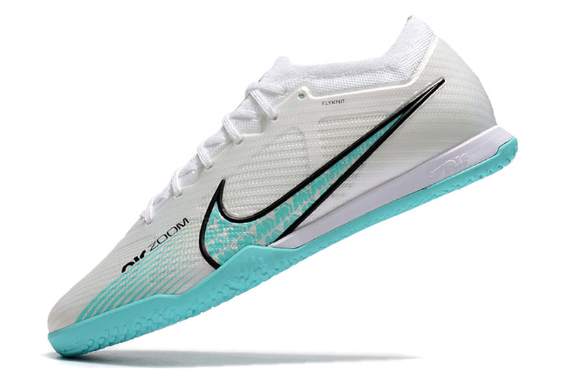 Chuteira Futsal Nike Mercurial Vapor 15 Elite IC Branca e Azul