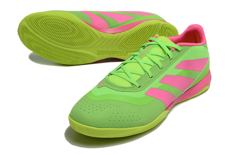 Chuteira Futsal Adidas Predator 24 Elite IC Verde e Rosa