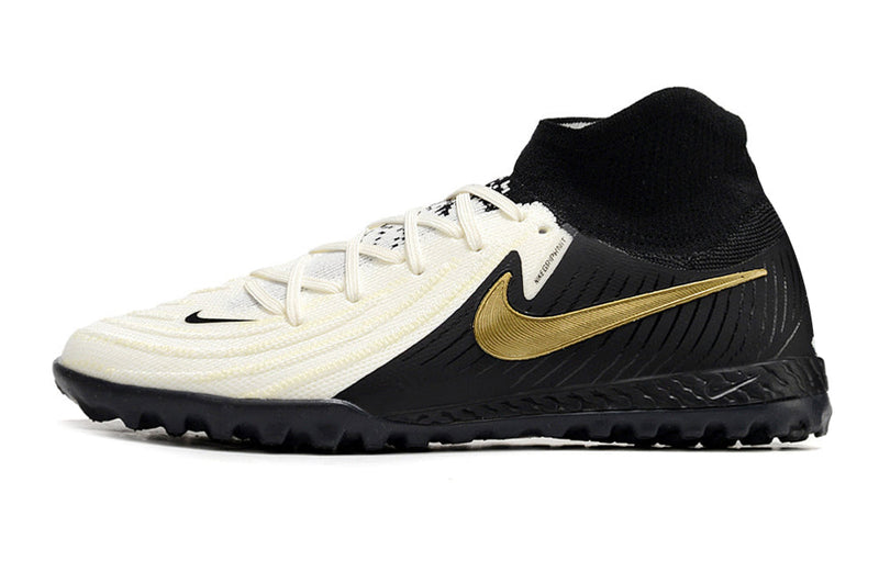 Chuteira Society Nike Phantom Luna 2 Elite TF Preta e Branca "Mad Ready Pack"