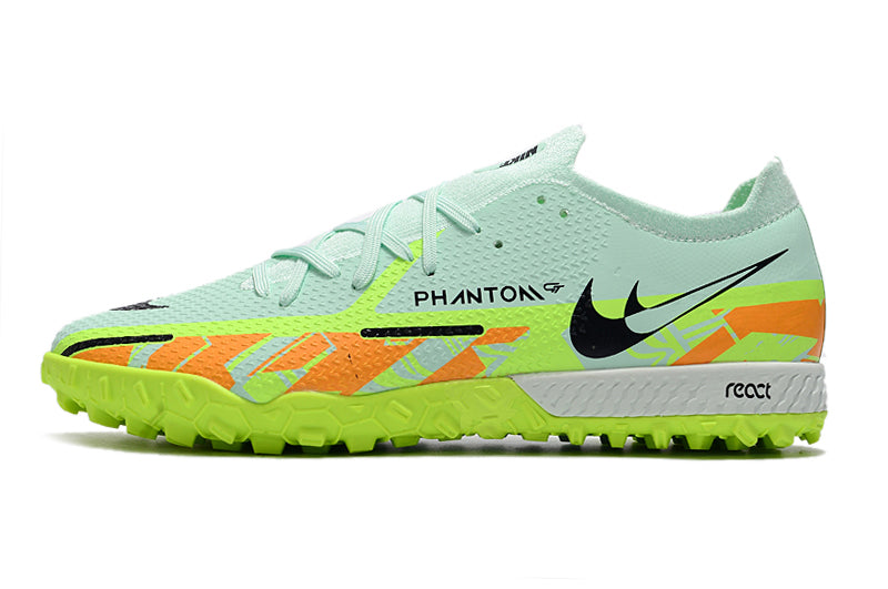 Chuteira Society Nike Phantom GT2 Elite TF Verde "Bonded Pack"