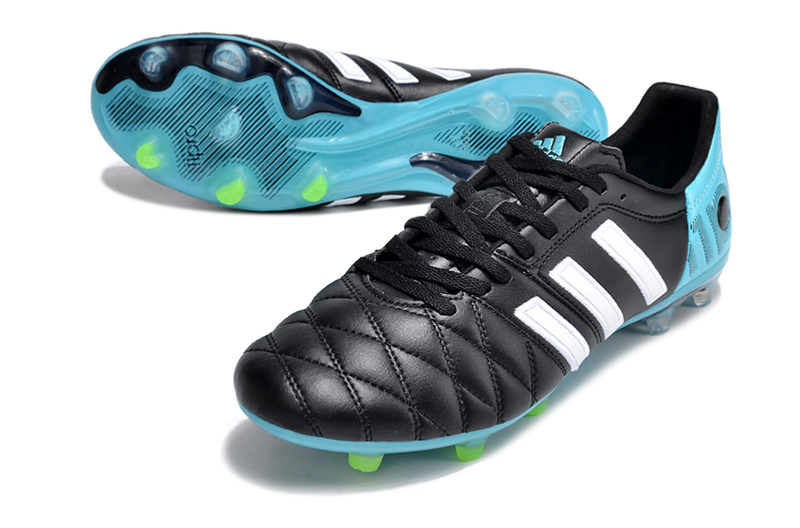 Chuteira Campo Adidas AdiPure 11 Pro FG Preta e Azul