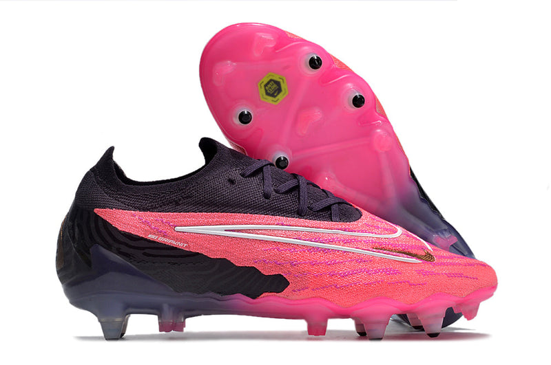 Chuteira Campo Nike Phantom GX Elite Ponta de Aluminio Preta e Rosa "Generation Pack"