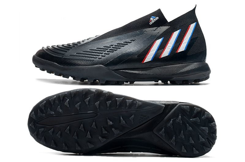 Chuteira Society Adidas Predator Edge+ TF Preta "Darkness"