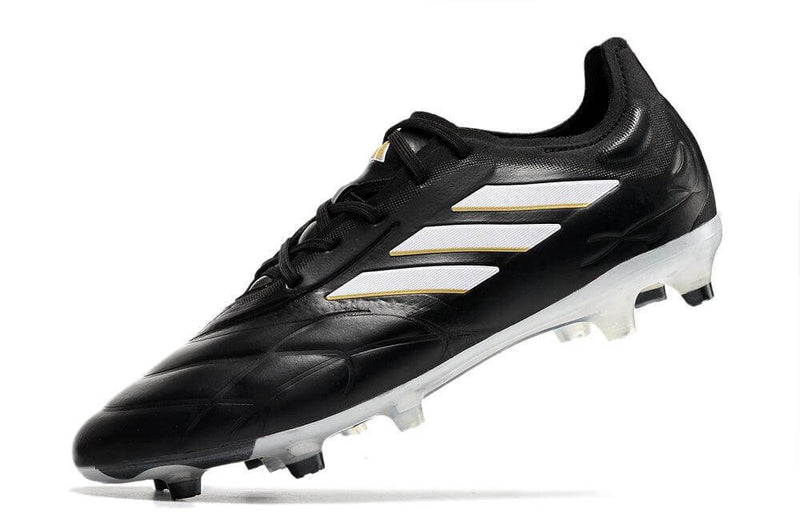 Chuteira Campo Adidas Copa Pure.1 FG Preta e Branco "Teaser"