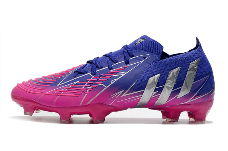 Chuteira Campo Adidas Predator Edge.1 FG Roxo e Rosa "Champions Code Pack"