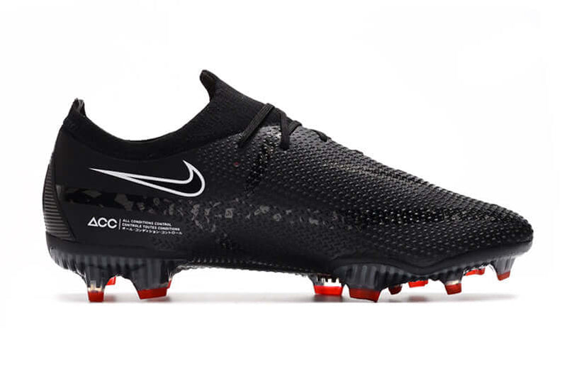 Chuteira Campo Nike Phantom GT2 DF Elite FG Preta "Shadow Pack"