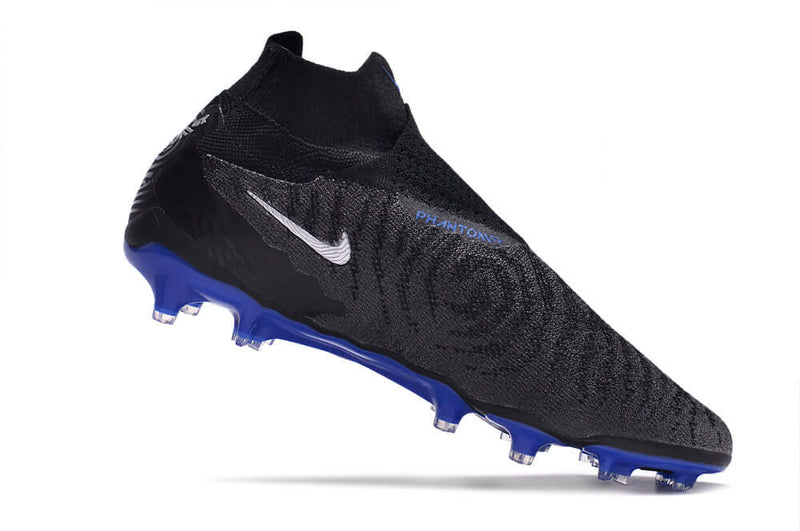 Chuteira Campo Nike Phantom GX DF Elite FG Preta e Azul "Shadow Pack"