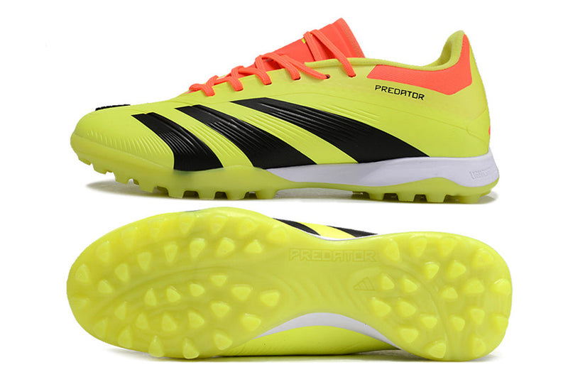 Chuteira Society Adidas Predator Elite TF Amarela, Preta e Vermelha "Energy Solar Pack"