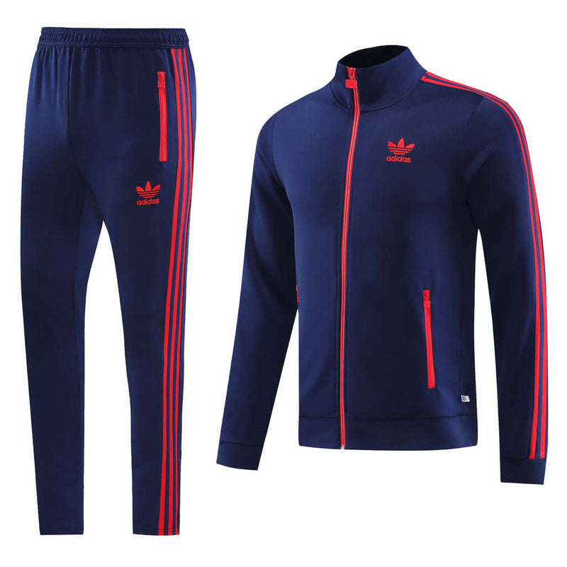 Conjunto de Frio Adidas Sportswear Azul e Vermelho