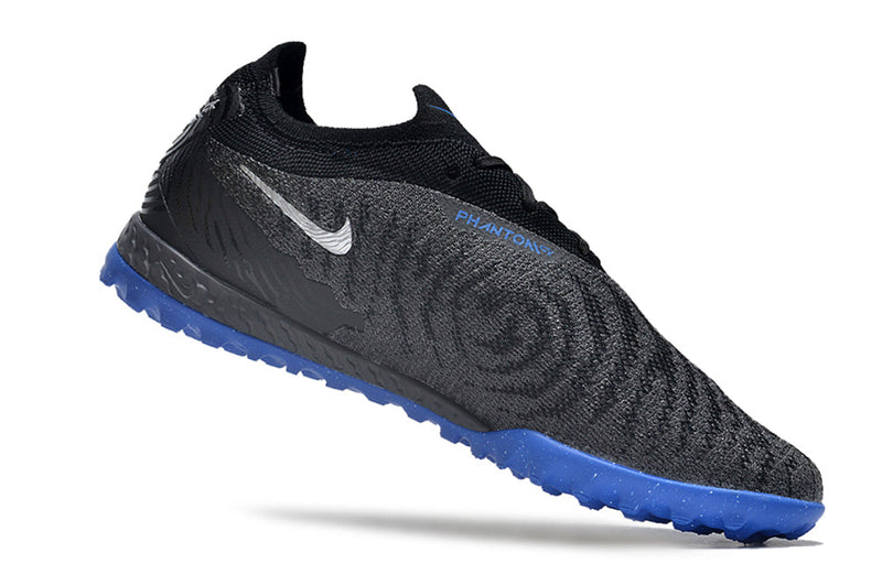 Chuteira Society Nike Phantom GX Elite TF Preta e Azul "Shadow Pack"