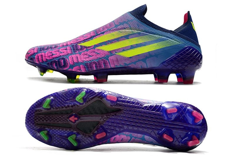 Chuteira Campo Adidas X SpeedFlow+ FG Roxa "Messi"