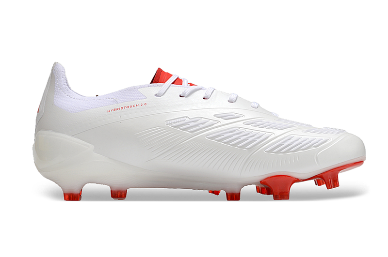 Chuteira Campo Adidas Predator Elite FG Branca e Vermelha "Arnold Pack"