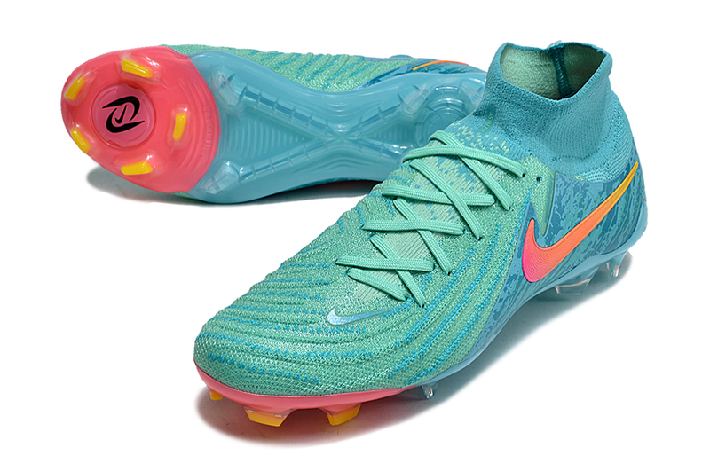 Chuteira Campo Nike Phantom Luna 2 Elite FG Azul e Verde "Vortex Pack"