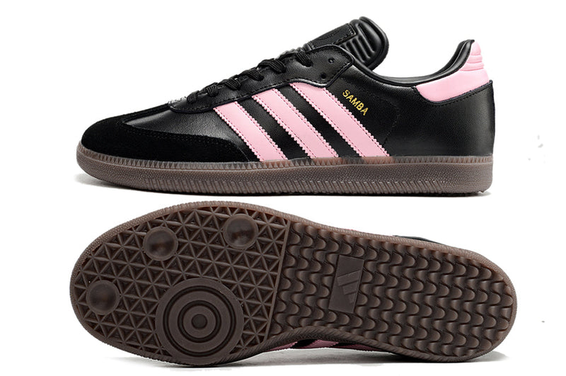 Chuteira Futsal Adidas Lionel Messi x Samba IC Preto e Rosa