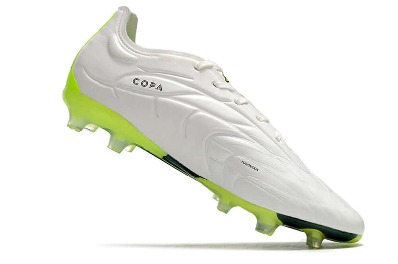 Chuteira Campo Adidas Copa Pure.1 FG Branca e Verde "Crazyrush Pack"